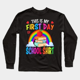 This Is My First Day Of School Back To School Long Sleeve T-Shirt